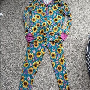 Little Sleepies Sunflower Women’s Pajama Set - Large